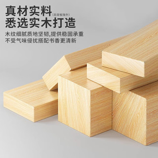 林之语实木防尘书架落地一体靠墙置物架家用客厅储物收纳柜书柜落地带门 【全实木双开门】五层60cm原木
