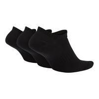 耐克(NIKE)袜子男子 速干透气运动袜 船袜三双装SX7678-010黑L SX7678-010【三双装】 L(42-46码）