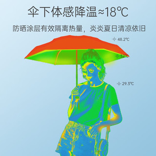 左都（ZUODU）太阳伞遮阳晴雨两用女防晒紫外线折叠胶囊小巧便携高颜值迷你 冰芒-3D伞包【六折便携】