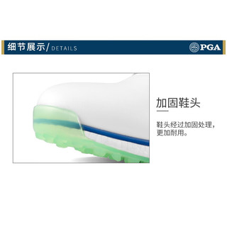 PGA  高尔夫球鞋 男士防水鞋子 防侧滑鞋钉 爆米花中底柔软舒适 PGA 301012-白蓝 41