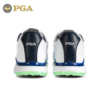 PGA  高尔夫球鞋 男士防水鞋子 防侧滑鞋钉 爆米花中底柔软舒适 PGA 301012-白蓝 41