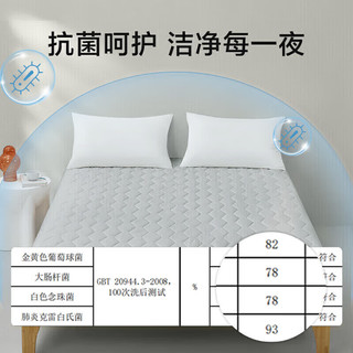 罗莱生活 LUOLAI 家纺 床垫床笠 全棉大豆可水洗抗菌防水席梦思保护套 1.8米床