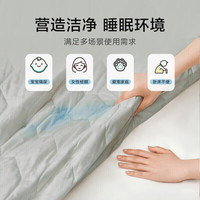 罗莱生活 家纺 床垫床笠 全棉大豆可水洗抗菌防水席梦思保护套 1.8米床 100%全棉大豆床笠-灰色