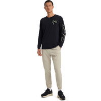 安德玛UA Outdoor男子印花户外运动长袖T恤1390228 3XL