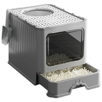 BNBNO猫砂盆全封闭式超大号猫厕所猫沙盆子抽屉式防外溅猫屎盆猫咪用品