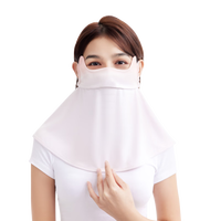 OhSunny夏季防晒面罩女防紫外线护颈透气冰丝遮阳防晒大口罩