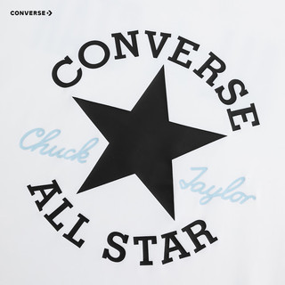 Converse匡威童装夏季男女童吸湿运动两件套柔软舒适凉感儿童套装 纯白色 120 /60 【身高110-116cm】