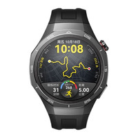 华为 HUAWEI WATCH GT 5 Pro 智能手表 46mm 曜石黑 黑色氟橡胶表带