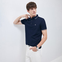 Navigare意大利小帆船凉感保罗polo衫男短袖t恤商务上衣夏 S/46 藏青