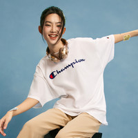 Champion短袖t恤情侣2025夏季新款复古美式宽松上衣女纯棉潮