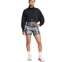 安德玛(UNDERARMOUR)春夏Project Rock强森女子高腰弹力训练运动短裤1388091 001
