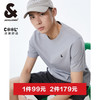 杰克琼斯 男士LOGO刺绣圆领短袖T恤 225101031