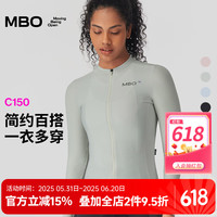 迈森兰 MYSENLAN MBO春夏2025 女款骑行服 C150 透气速干简约百搭公路自行车骑行长袖
