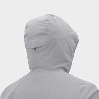 KAILAS凯乐石男款鲁朗冲锋衣FILTERTEC 2L防水户外防风连帽登山服 浅云灰-男 M