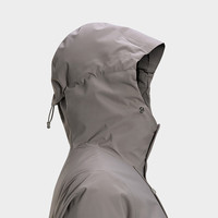 KAILAS凯乐石男款鲁朗冲锋衣FILTERTEC 2L防水户外防风连帽登山服 石莲灰-男 XL