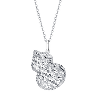 盛世琦缘铂金吊坠女pt950铂金项链女单独坠一套铂金白金项链女葫芦吊坠 葫芦吊坠【5克】