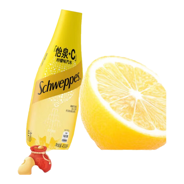 怡泉 可口可乐怡泉+C柠檬味汽水400ml*12瓶气泡水