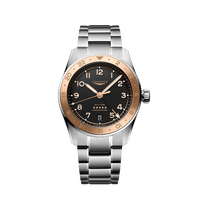 浪琴（LONGINES）瑞士手表 先行者系列祖鲁时间腕表 机械钢带男表L38035536