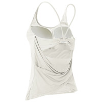 岚纹含胸垫运动背心女跑步上衣交叉美背训练瑜伽服内衣t恤夏 L