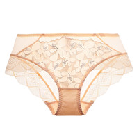 夏.娃.之.秀内裤女轻薄款透气舒适包臀中腰柔软裸感女生三角短裤衩提臀底裤 肤色 (K3760) 1条 L