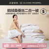 水星家纺 子母被95%白鹅绒羽绒被芯桑蚕丝秋冬被子 星·丝羽桑蚕丝鹅绒二合一被 200×230cm
