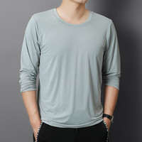 壹号凤 男士冰丝长袖T恤 运动速干打底衫