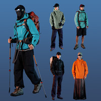 Pioneer Camp 青鸟硬壳冲锋衣男夏季户外爬山外套男士休闲夹克 男-柑橘橙 XL