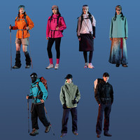 Pioneer Camp拓路者青鸟硬壳冲锋衣男夏季户外爬山外套男士休闲夹克 女-冰川蓝 XL