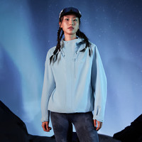 Pioneer Camp拓路者青鸟硬壳冲锋衣男夏季户外爬山外套男士休闲夹克 女-冰川蓝 S