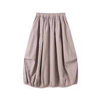 無印良品 MUJI(無印良品 )IDEE 女式 平纹 灯笼裙 长半身裙女裙子25年夏季新品 GA53CC5S