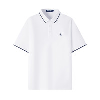 Navigare意大利小帆船夏季Polo衫男短袖黑色翻领t恤 L 0979暗夜黑