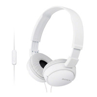 索尼 SONY MDR-ZX110AP 耳罩式头戴式有线耳机 黑色