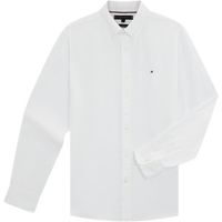 TOMMY HILFIGER【明星同款轻松感】25新款春夏男亚麻休闲纯色长袖衬衫19399   （推荐：120-135斤）