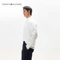 TOMMY HILFIGER【明星同款轻松感】25春夏男亚麻休闲纯色长袖衬衫19399 白色YBR 2XL （：180-200斤）
