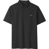 【含桑蚕丝】HLA/海澜之家商务休闲POLO衫25夏季短袖T恤男士 175/92A 爱他就送他!