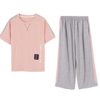 【运动休闲】睡衣女春夏薄舒适短袖七分裤可外穿家居服女套装