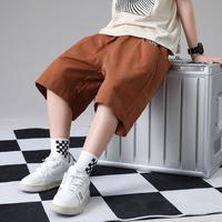 Schwartz 男童七分裤2025夏装薄款裤子儿童中裤短裤中大童7分裤休闲裤