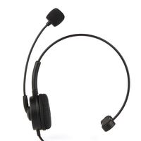 电音 danyin BH69 话务耳机头戴式电脑耳机商务办公呼叫中心电销客服耳麦录音网课英语学习单耳黑色双插头