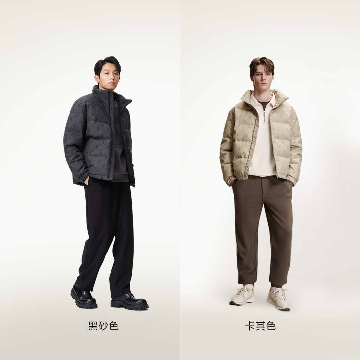 三防复古毛领-224412092卡其色