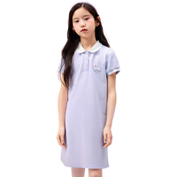 巴拉巴拉女童裙子儿童连衣裙2025夏装中大童洋气撞色Polo裙208225111011
