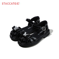 思加图（STACCATO）童鞋女童轻便透气凉鞋春夏季包头鞋小女孩宝宝公主鞋儿童软底鞋子 O97502