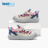 天美意（TEENMIX）天美意童鞋2025夏季男女童运动网面透气软底百搭时尚轻便休闲 米粉色 26