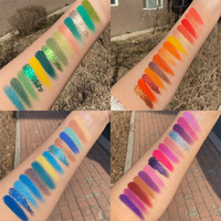 化妆师beauty glazed眼影盘cos舞台玩妆珠光哑光金葱彩妆盘 B72