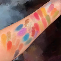 化妆师beauty glazed眼影盘cos舞台玩妆珠光哑光金葱彩妆盘 B71