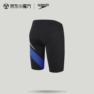 速比涛（Speedo）【汪顺同款】泳裤男电气矩阵黑标Hero5.0复刻鲨鱼皮竞速及膝泳裤   (高185-190cm重91-100kg)