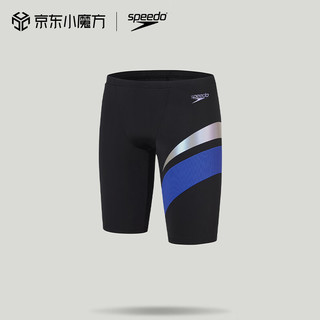速比涛（Speedo）【汪顺同款】泳裤男电气矩阵黑标Hero5.0复刻鲨鱼皮竞速及膝泳裤   (高185-190cm重91-100kg)