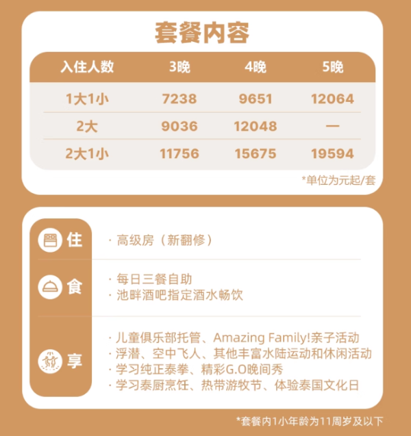 预约截止7.15 吃喝玩乐一价全包 ！Club Med普吉岛度假村 25-26年 3-5晚套餐