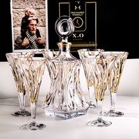 捷克水晶玻璃红酒杯酒樽奢华个性鸡尾酒香槟杯家用葡萄酒杯