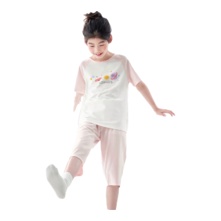 巴拉巴拉宝宝睡衣套装夏季空调服男女童家居服中大童莫代尔潮208224171212
