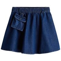 【疯狂动物城】HM童装女童夏季新口袋设计牛仔半身裙1251218